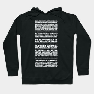 Bernard Quotes (Black Books) Hoodie